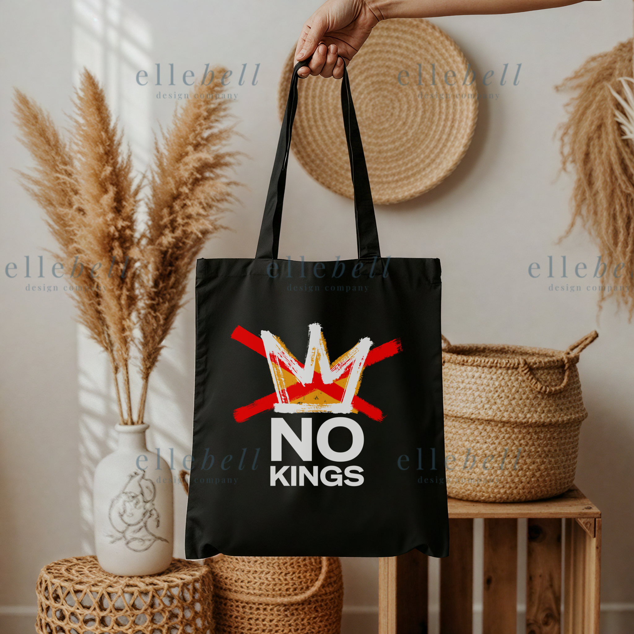 No Kings Canvas Tote Bag (ships in 1-2 business days)