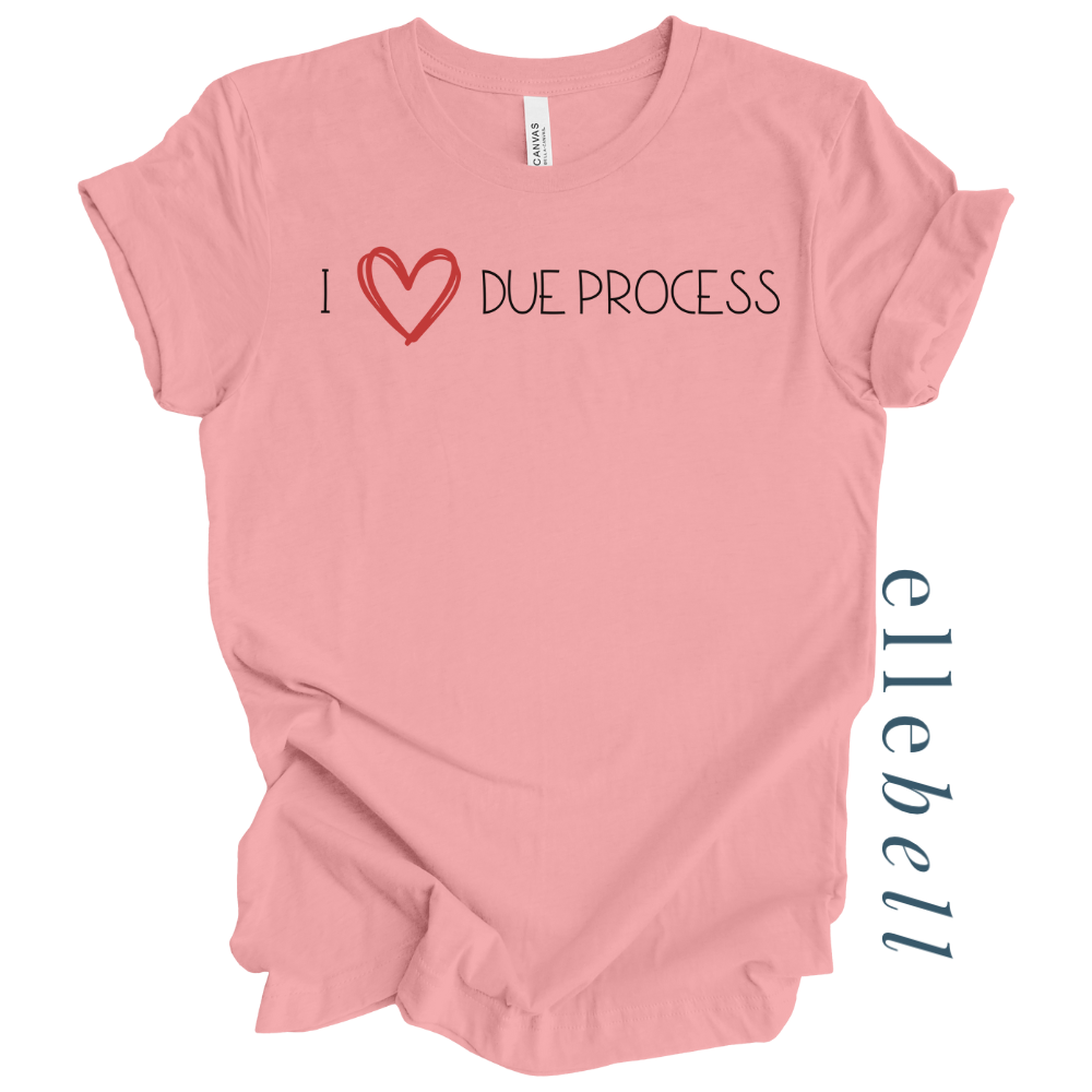 I Heart Due Process T-shirt (ships in 3-5 business days)