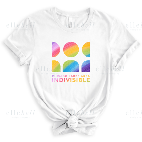 Chisago Lakes Area Indivisible Pride T-shirt (ships in 3-5 business days)