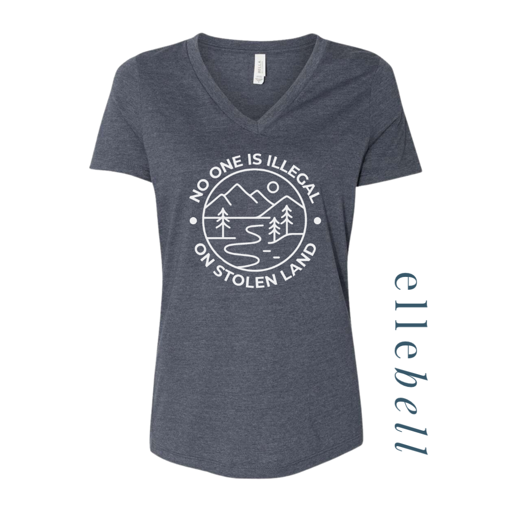 No One Is Illegal On Stolen Land - T-shirt