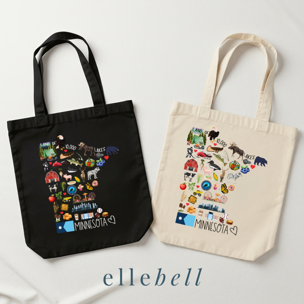 Minnesota Symbols - Tote Bag