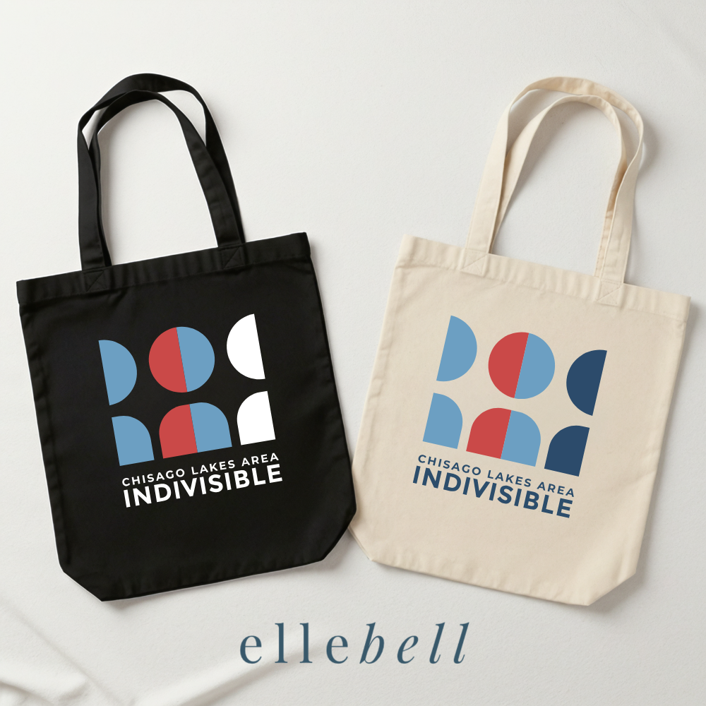 Chisago Lakes Indivisible - Tote Bag (Stacked Logo)