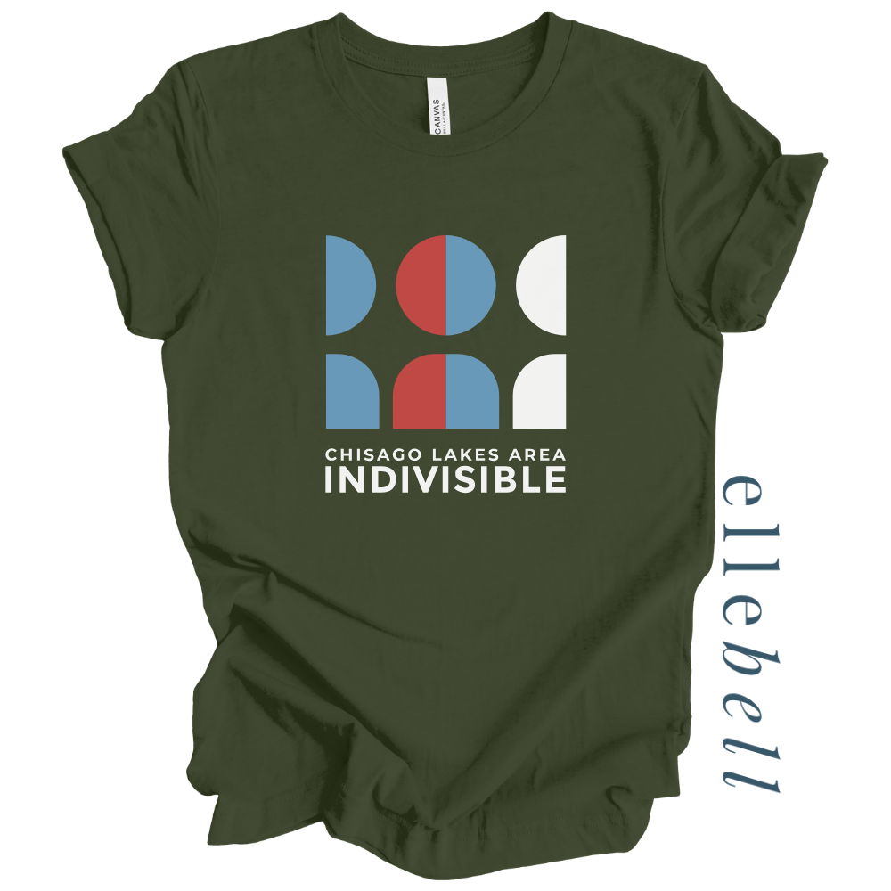 Chisago Lakes Indivisible - T-shirt (Stacked Logo)