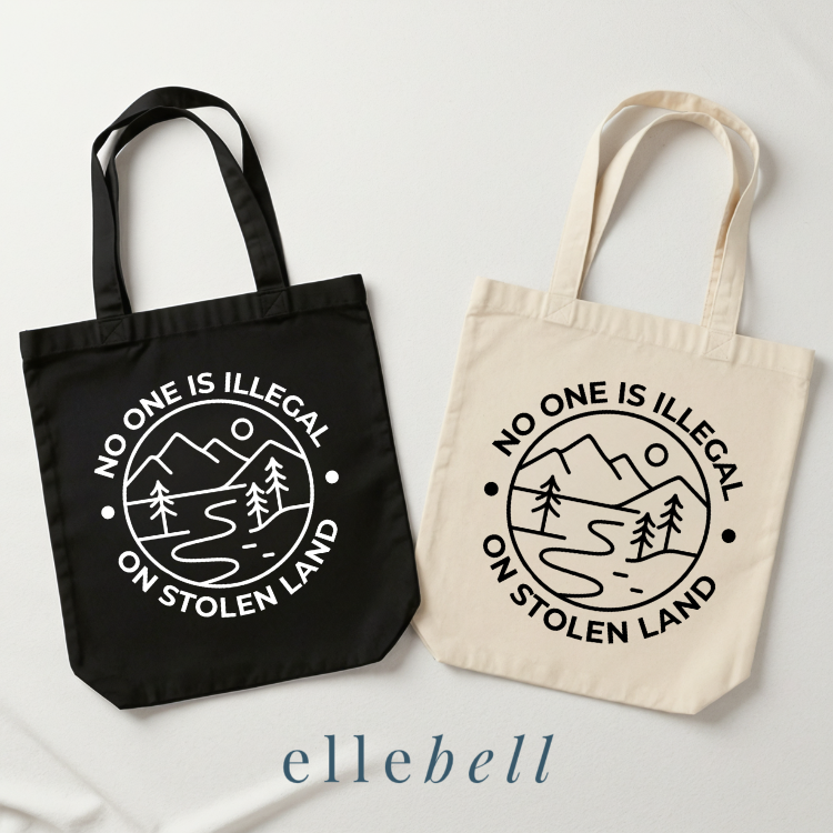 No One Is Illegal On Stolen Land - Tote Bags