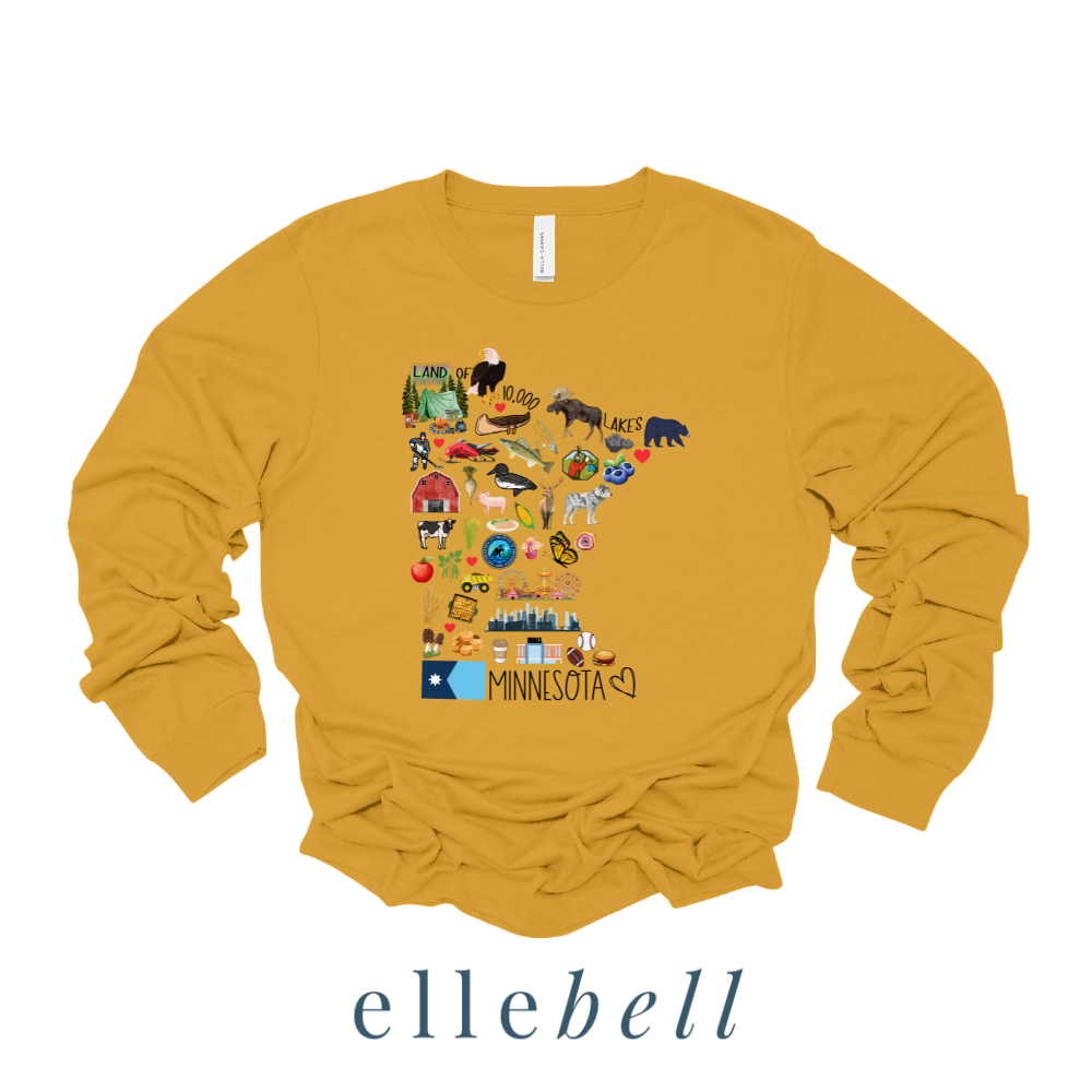 Minnesota Symbols - Long Sleeve Tee