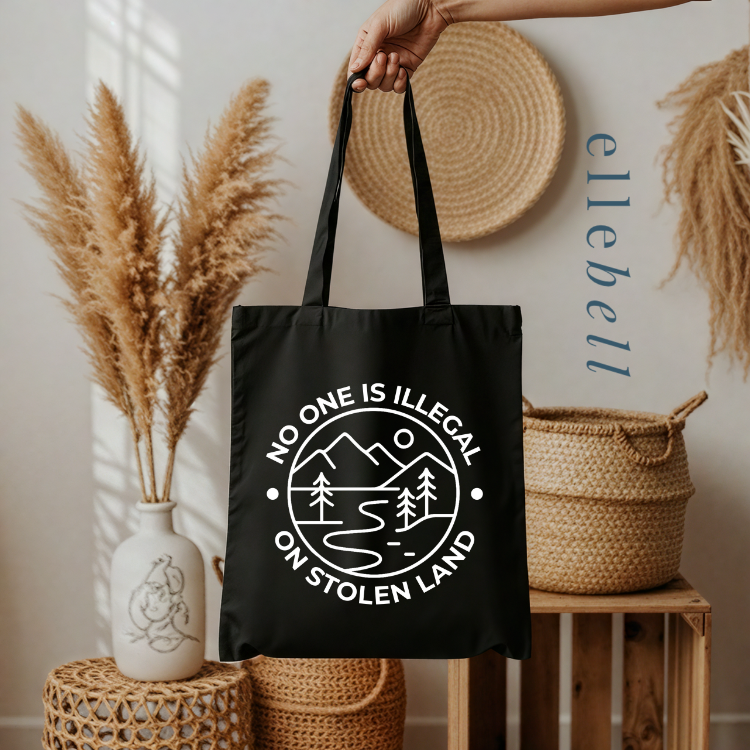 No One Is Illegal On Stolen Land - Tote Bags