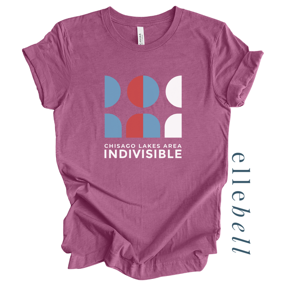 Chisago Lakes Indivisible - T-shirt (Stacked Logo)