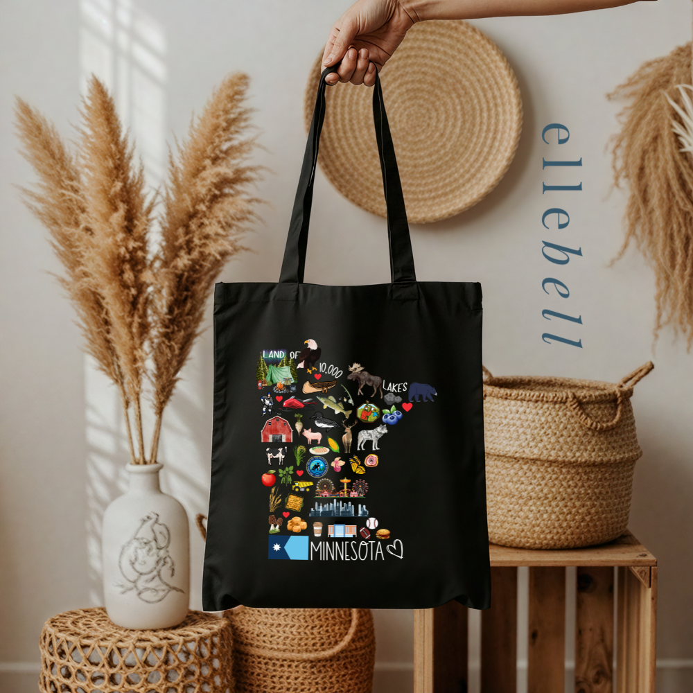 Minnesota Symbols - Tote Bag