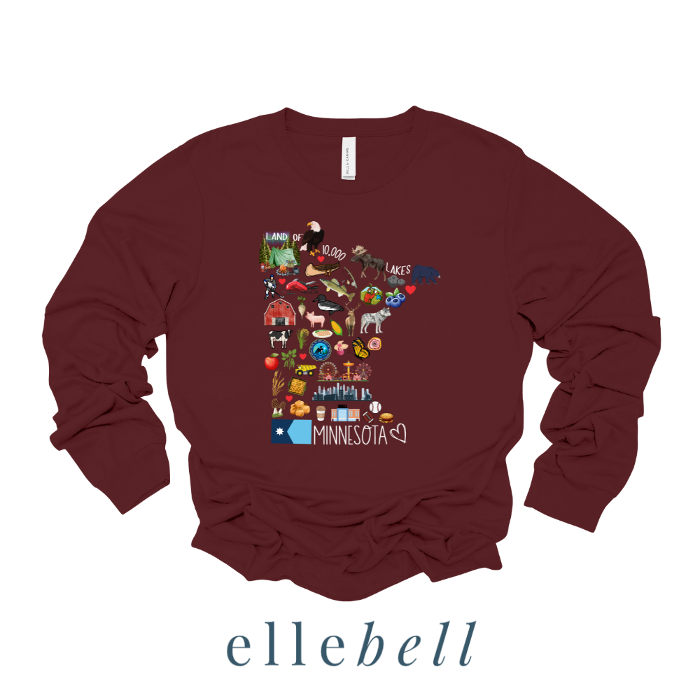 Minnesota Symbols - Long Sleeve Tee