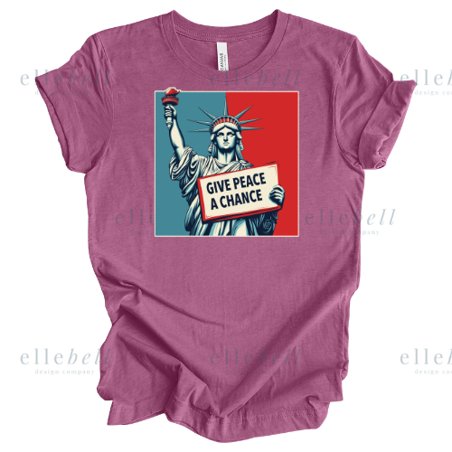 Give Peace A Chance T-shirt (ships in 3-5 business days)