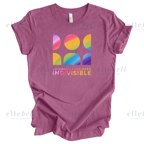 Chisago Lakes Area Indivisible Pride T-shirt (ships in 3-5 business days)