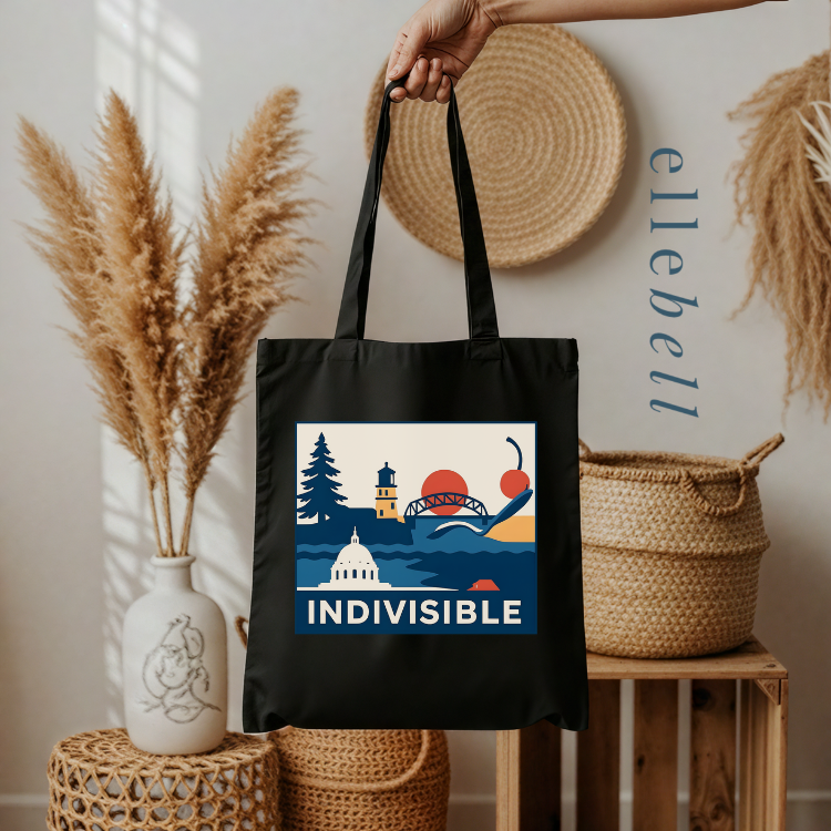 Minnesota Indivisible Icons - Tote Bags