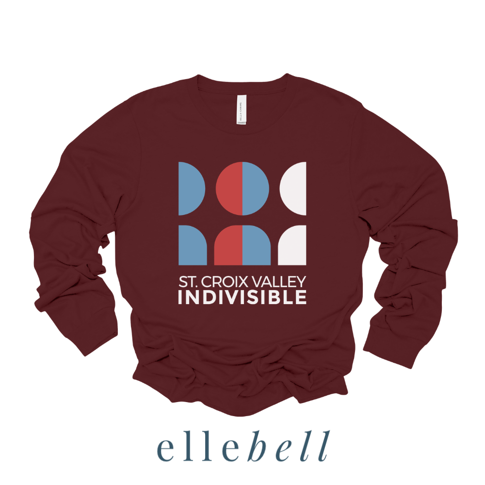 St. Croix Valley Indivisible - Long Sleeve Tee (Stacked Logo)
