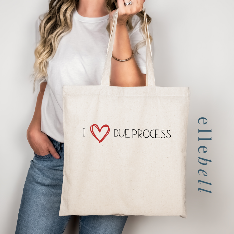 I Heart Due Process - Tote Bags