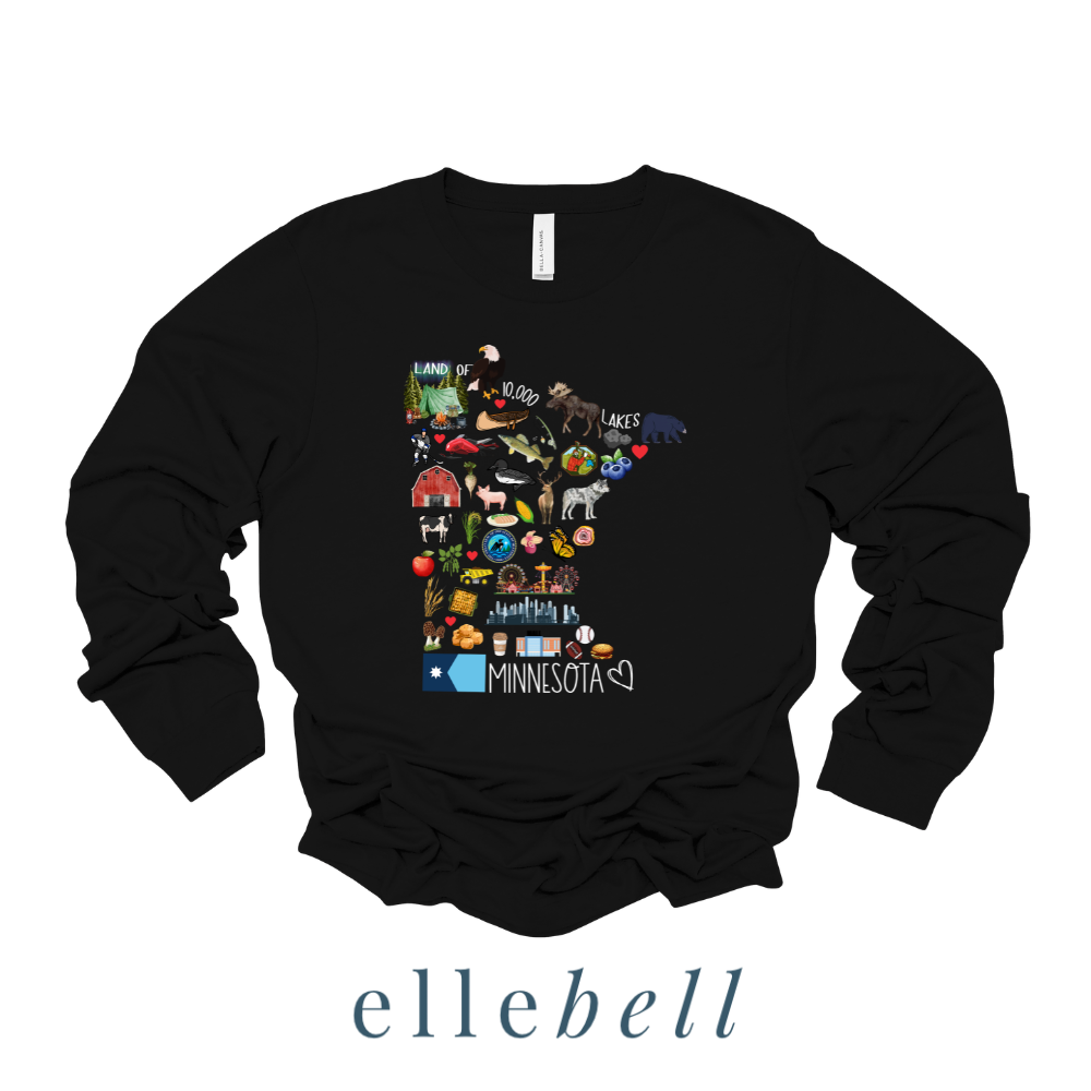 Minnesota Symbols - Long Sleeve Tee