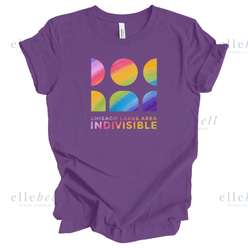 Chisago Lakes Area Indivisible Pride T-shirt (ships in 3-5 business days)