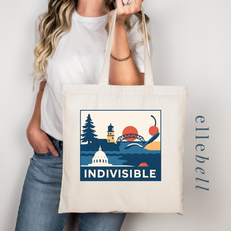 Minnesota Indivisible Icons - Tote Bags