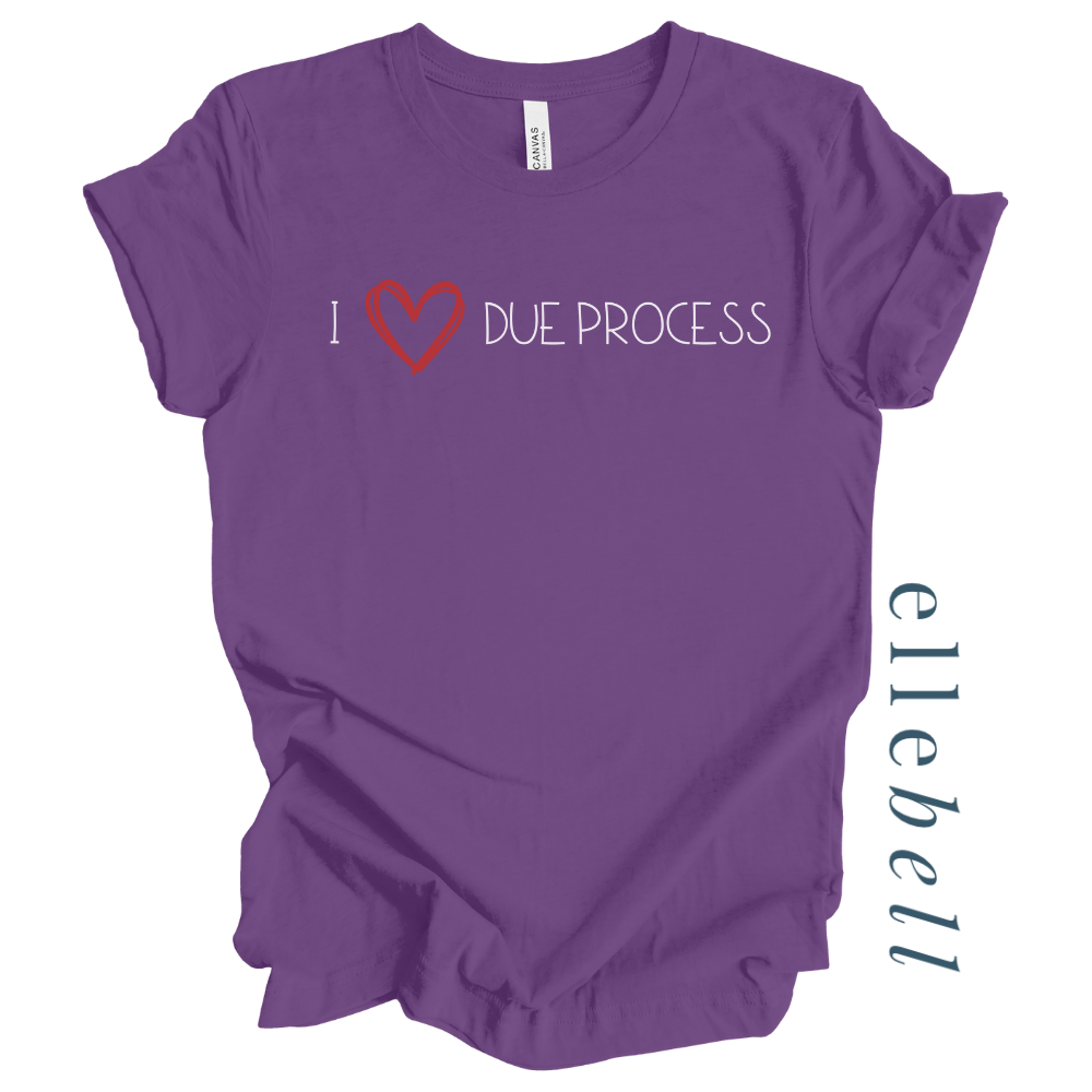 I Heart Due Process T-shirt (ships in 3-5 business days)