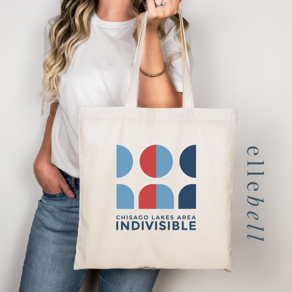 Chisago Lakes Indivisible - Tote Bag (Stacked Logo)