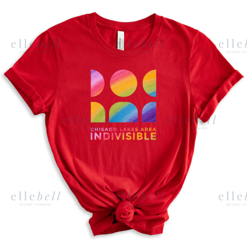 Chisago Lakes Area Indivisible Pride T-shirt (ships in 3-5 business days)