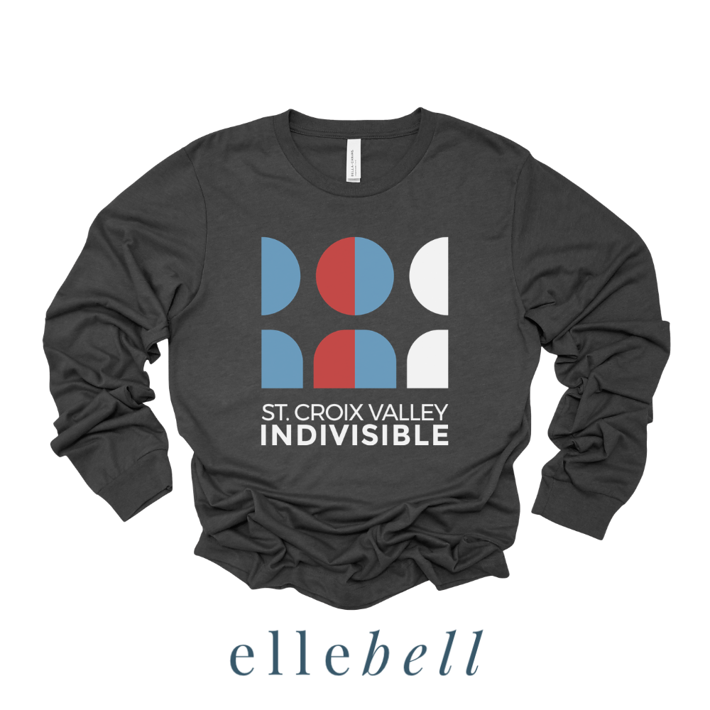 St. Croix Valley Indivisible - Long Sleeve Tee (Stacked Logo)
