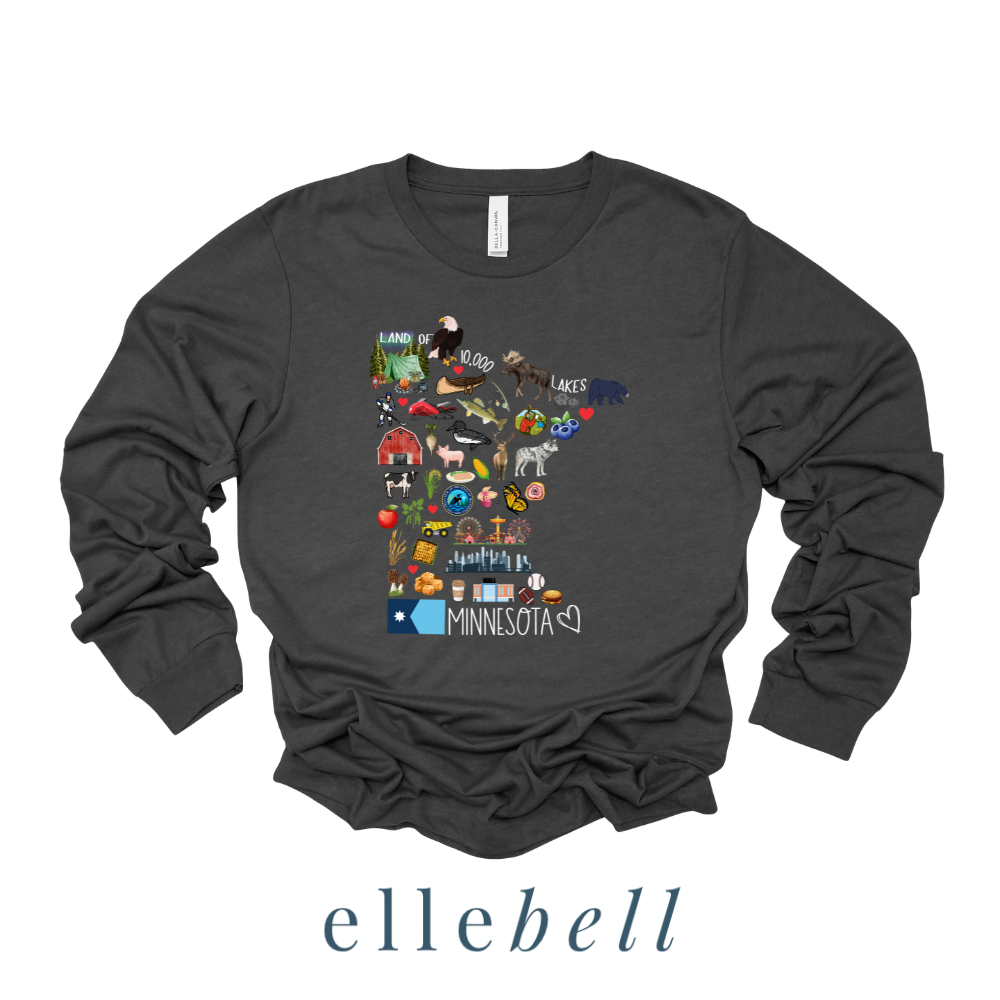 Minnesota Symbols - Long Sleeve Tee