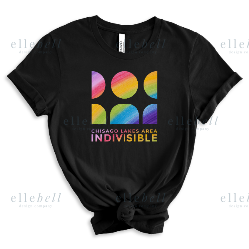 Chisago Lakes Area Indivisible Pride T-shirt (ships in 3-5 business days)