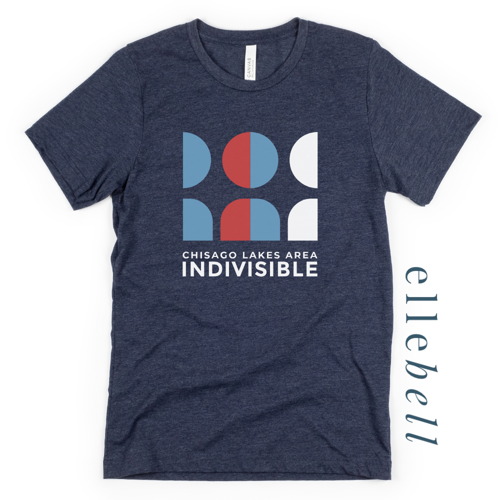 Chisago Lakes Indivisible - T-shirt (Stacked Logo)