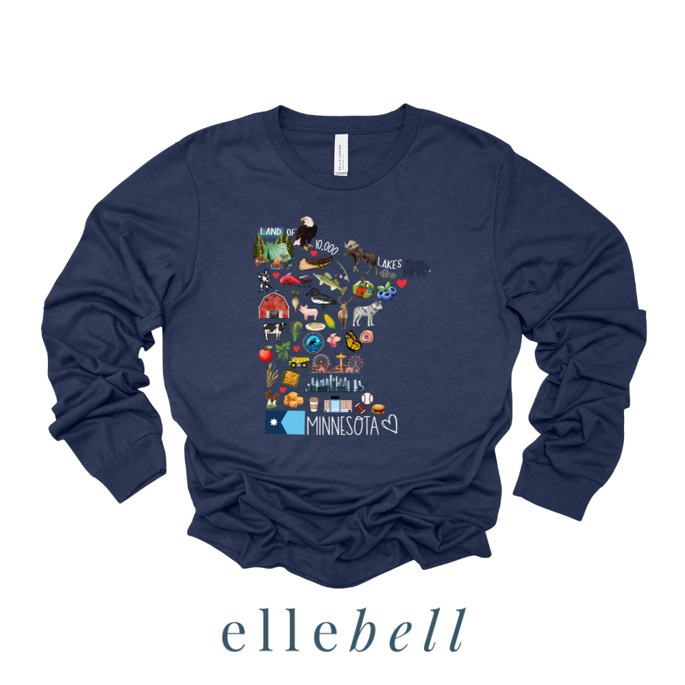 Minnesota Symbols - Long Sleeve Tee