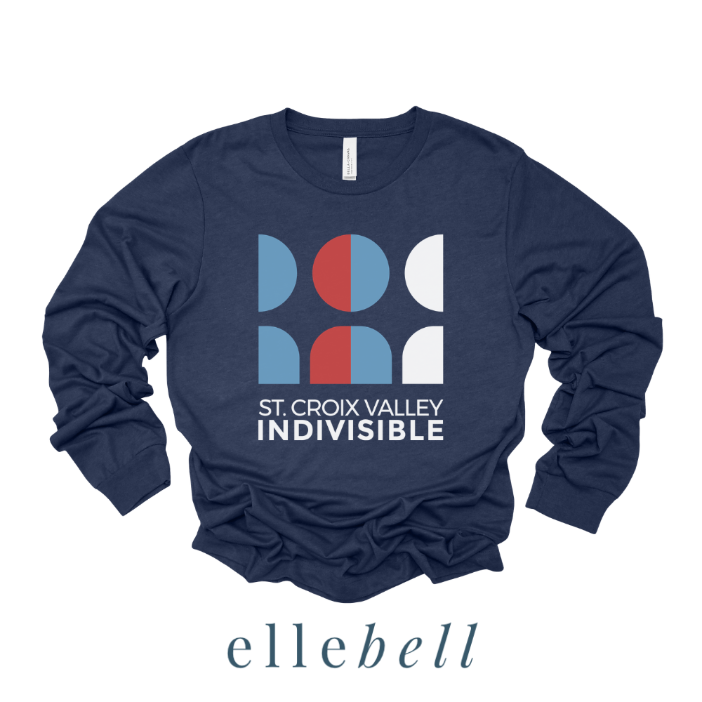 St. Croix Valley Indivisible - Long Sleeve Tee (Stacked Logo)