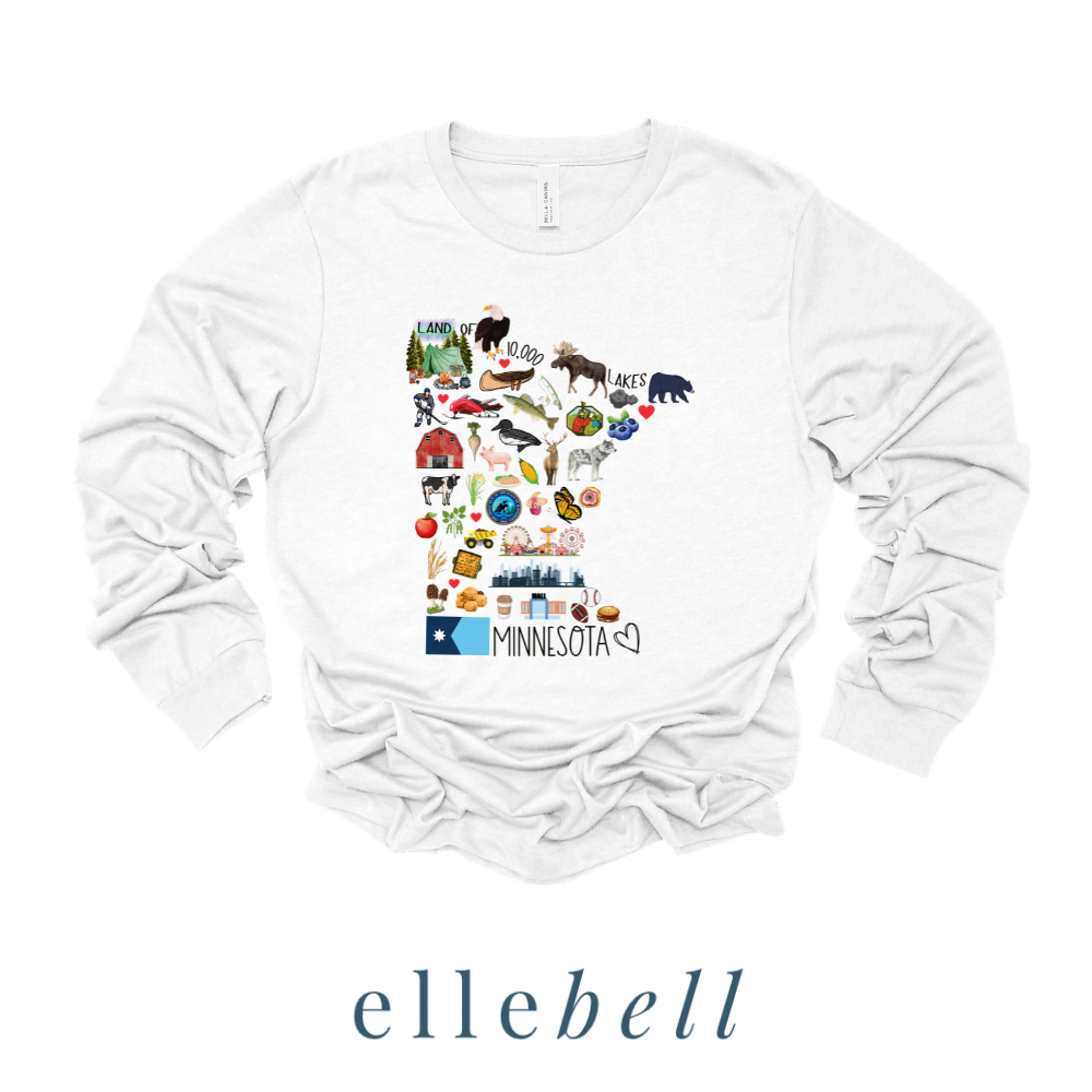 Minnesota Symbols - Long Sleeve Tee