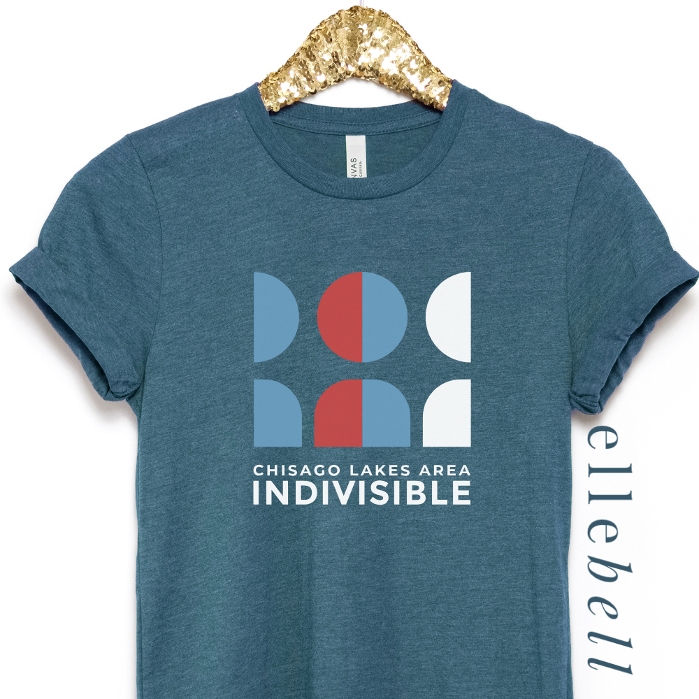 Chisago Lakes Indivisible - T-shirt (Stacked Logo)