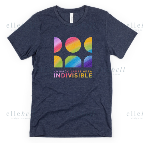 Chisago Lakes Area Indivisible Pride T-shirt (ships in 3-5 business days)