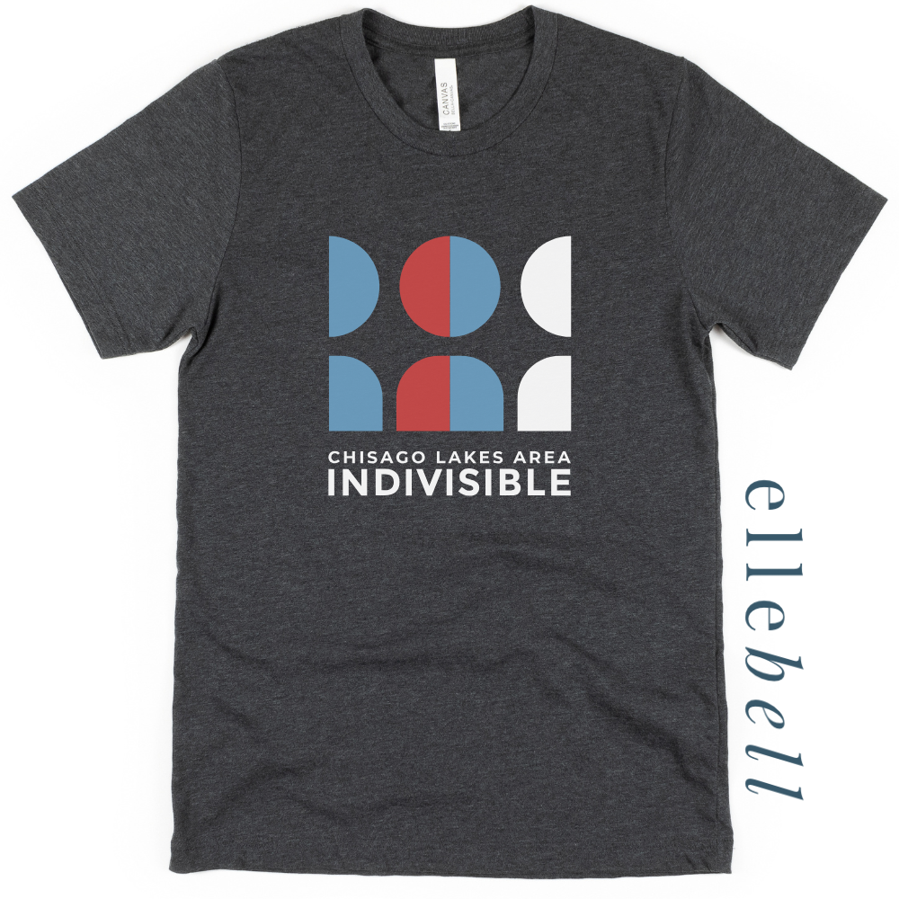 Chisago Lakes Indivisible - T-shirt (Stacked Logo)
