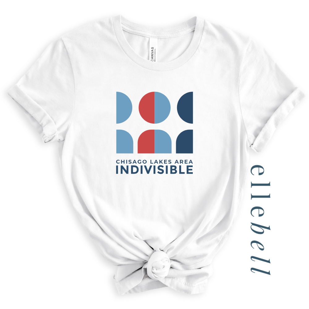 Chisago Lakes Indivisible - T-shirt (Stacked Logo)