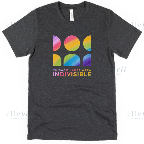 Chisago Lakes Area Indivisible Pride T-shirt (ships in 3-5 business days)