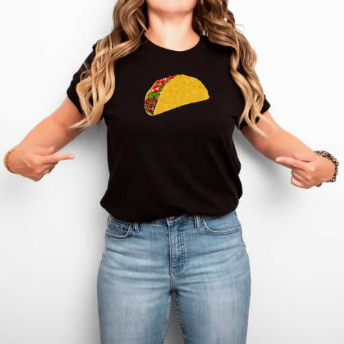 Taco Image T-Shirt (ships in 3-5 business days)