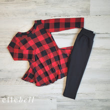 Load image into Gallery viewer, Daisy Tunic - Red Buffalo Plaid
