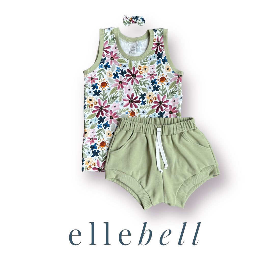 Summer Floral Tank Set