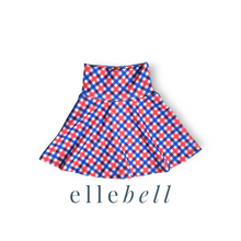 Load image into Gallery viewer, Skater Skirt - Patriotic Plaid

