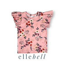Load image into Gallery viewer, Butterfly Sleeve Top - Pink Floral
