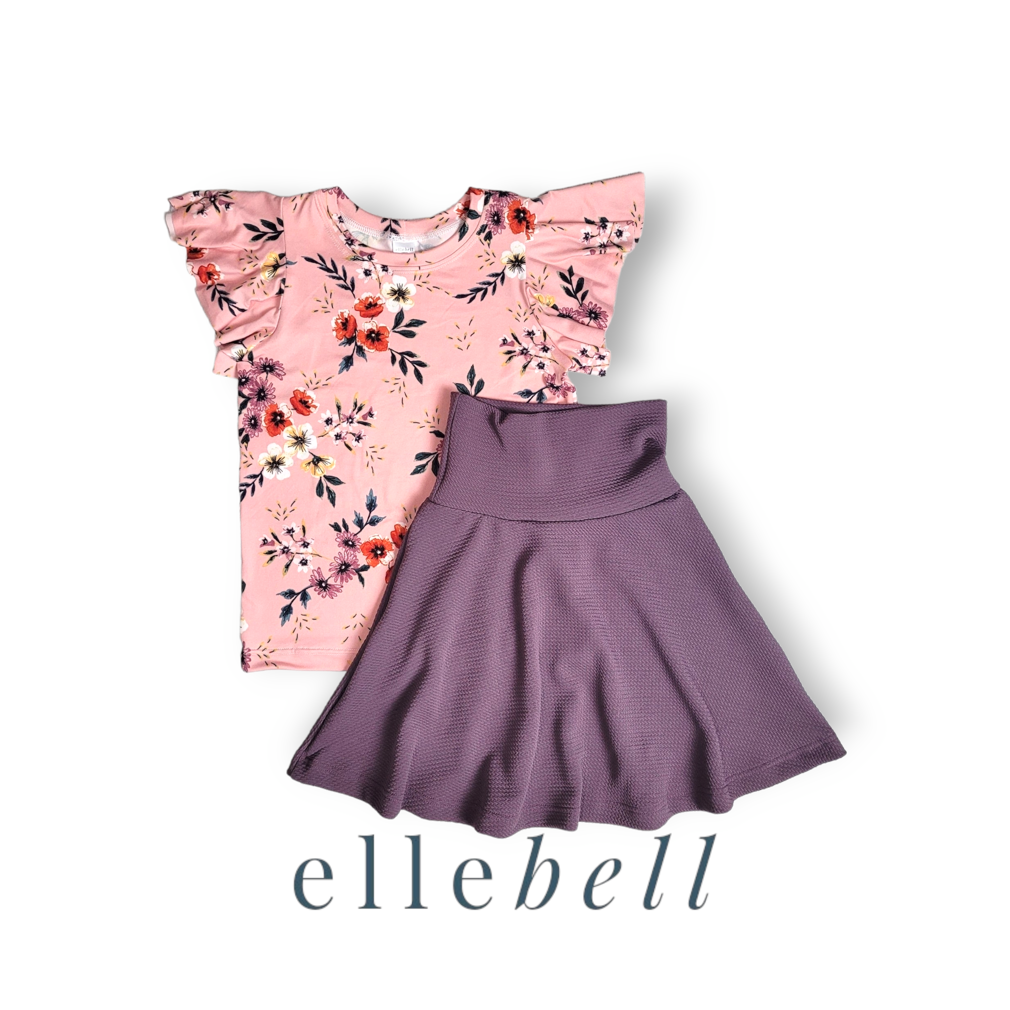 Butterfly Sleeve Top - Pink Floral