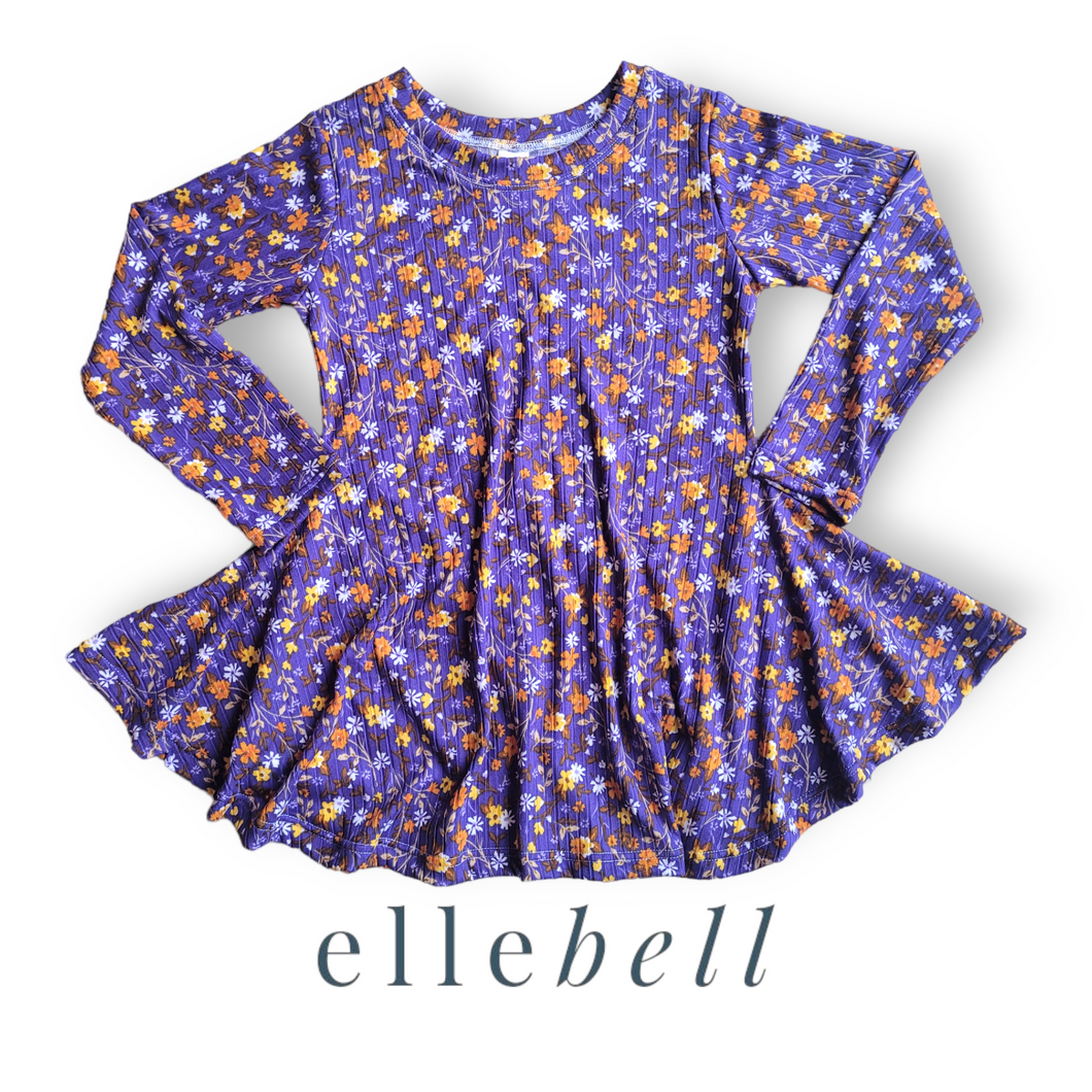 Daisy Tunic - Purple Fall Floral