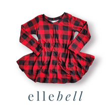 Load image into Gallery viewer, Daisy Tunic - Red Buffalo Plaid
