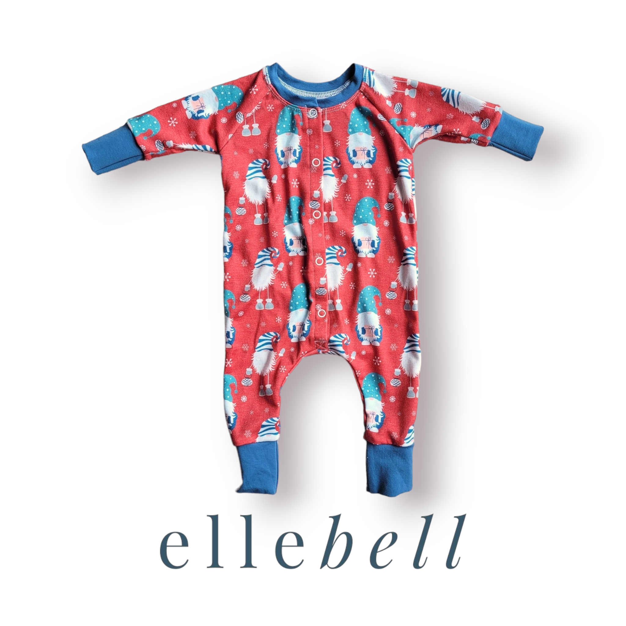 Sprout Snap Romper - Holiday Gnomes