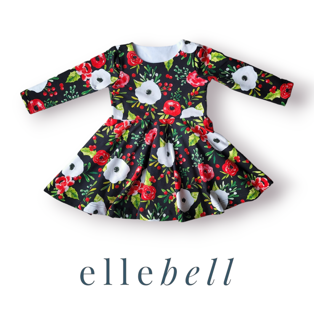 Holiday Floral Meadow Dress