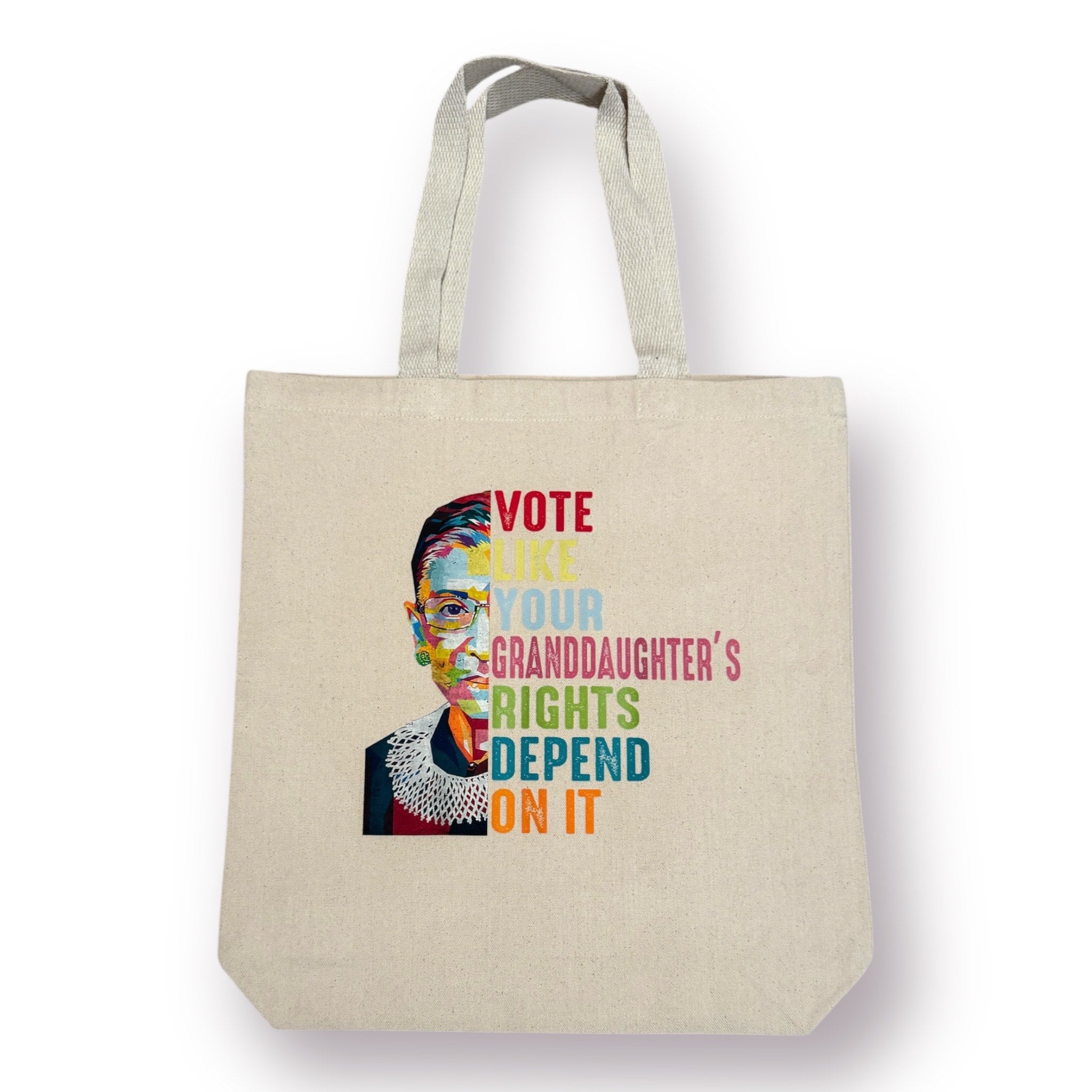 RBG Vote Canvas Tote Bag (ships in 1-2 business days)