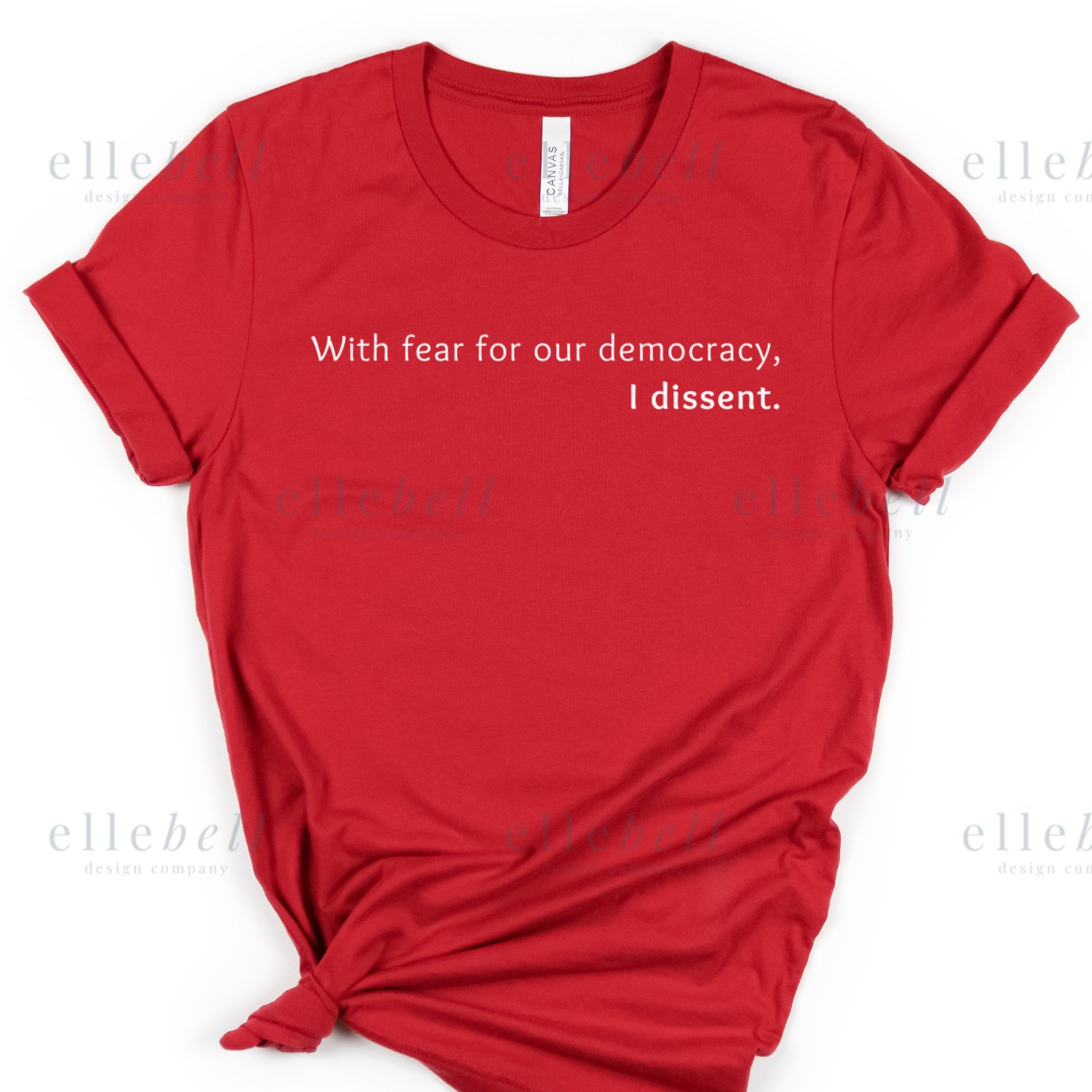 With Fear For Our Democracy I Dissent T-shirt (ships in 3-5 business days)