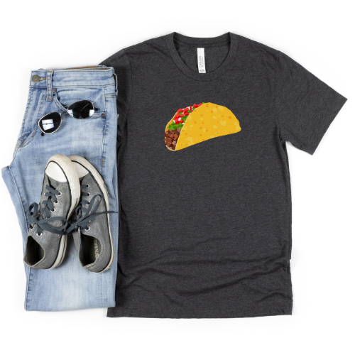 Taco Image T-Shirt (ships in 3-5 business days)