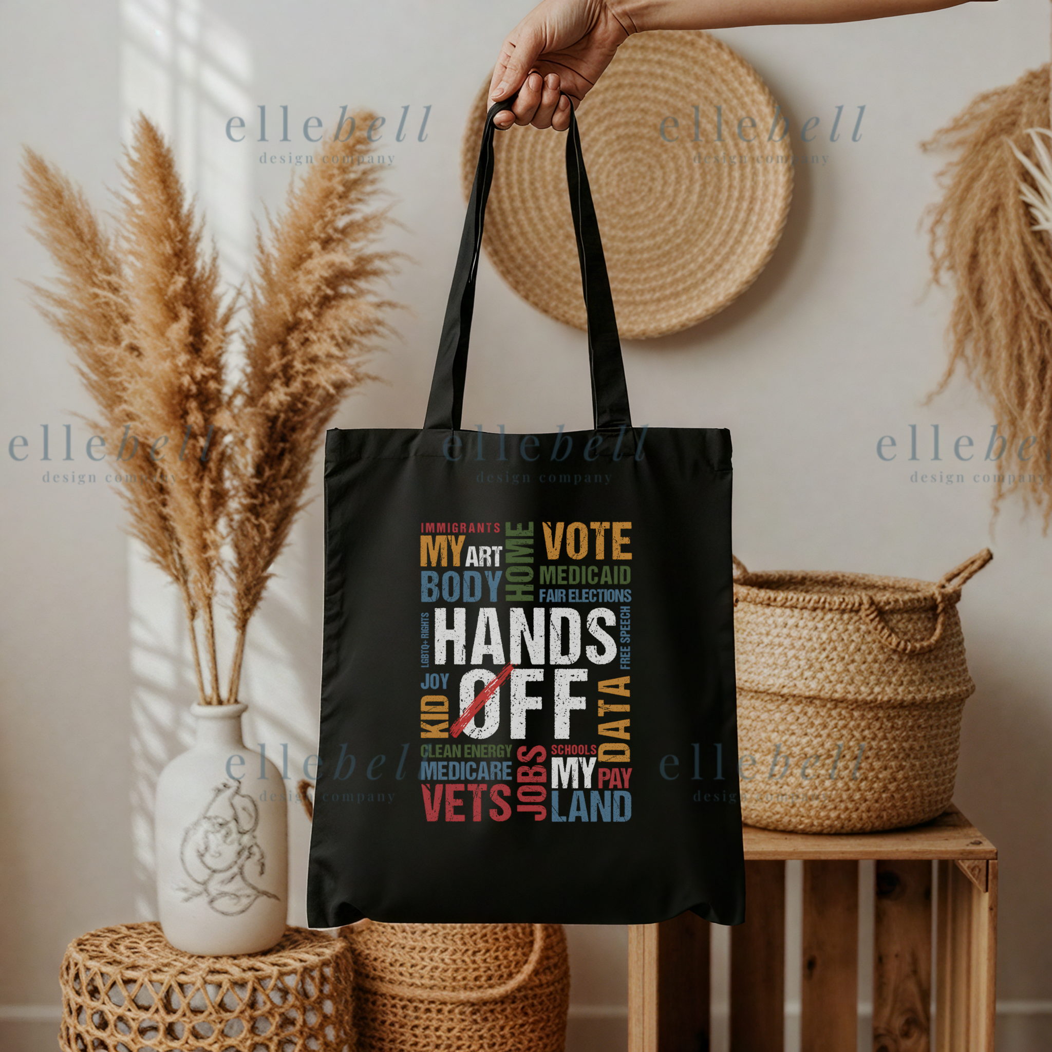 Hands Off Tote Bag (ships in 2-3 business days)